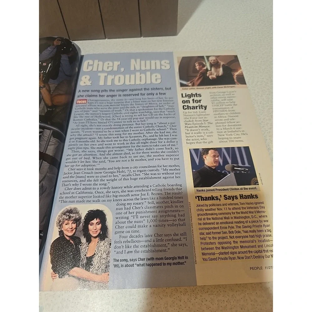 NOVEMBER 27 2000 PEOPLE magazine‎ - KATIE COURIC, Cher